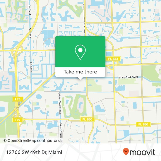 12766 SW 49th Dr map