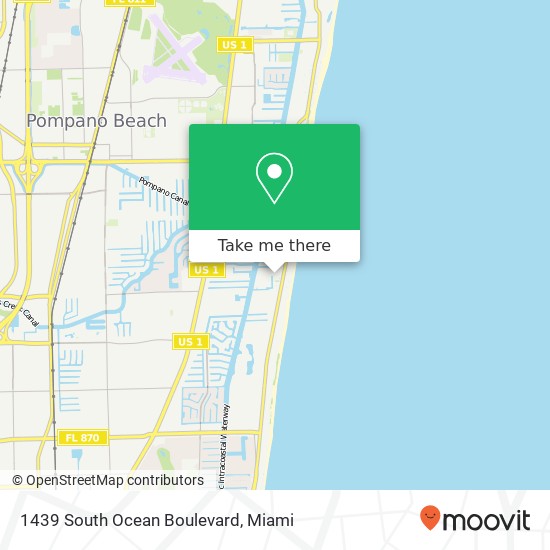 Mapa de 1439 South Ocean Boulevard