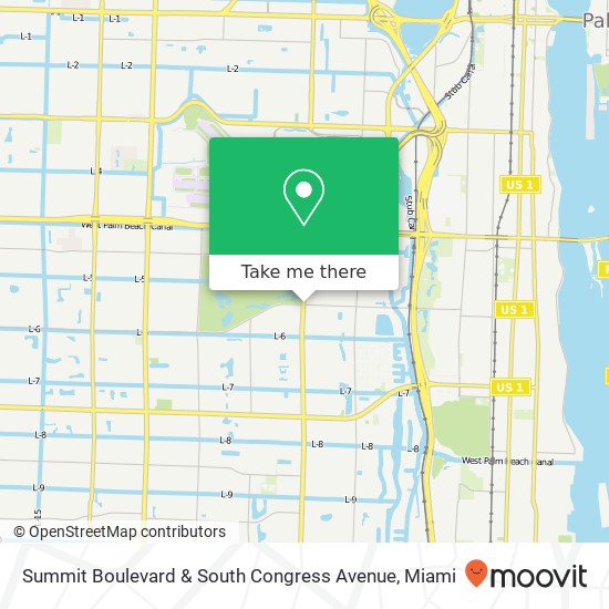 Summit Boulevard & South Congress Avenue map