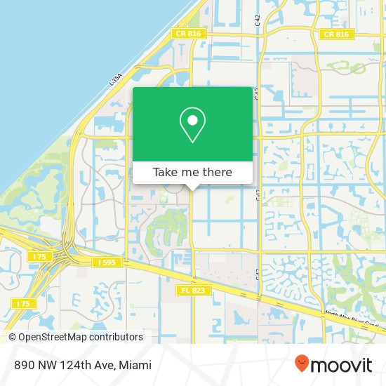 Mapa de 890 NW 124th Ave