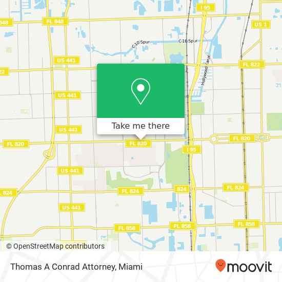 Thomas A Conrad Attorney map