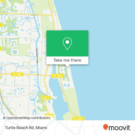 Turtle Beach Rd map