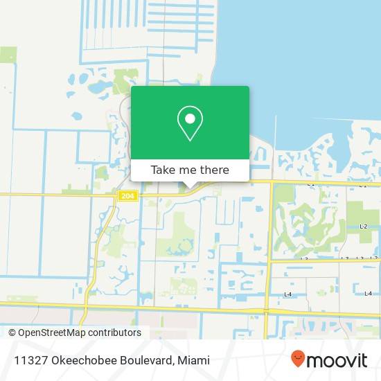 Mapa de 11327 Okeechobee Boulevard