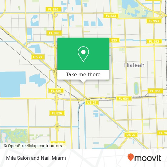 Mila Salon and Nail map