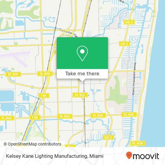 Kelsey Kane Lighting Manufacturing map