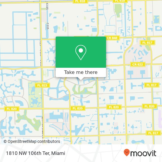 1810 NW 106th Ter map