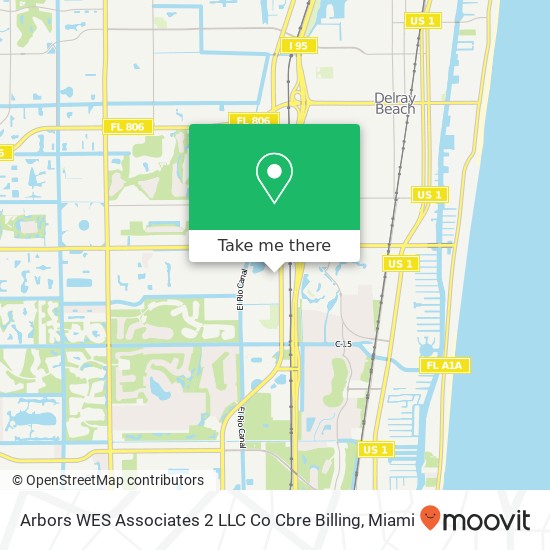 Arbors WES Associates 2 LLC Co Cbre Billing map