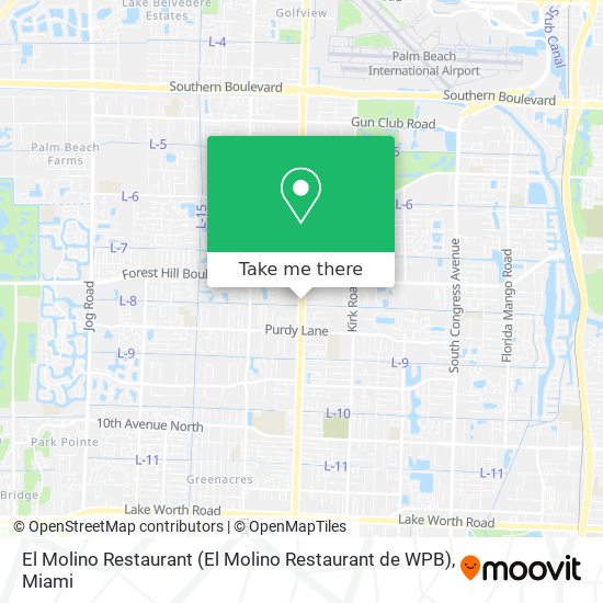 El Molino Restaurant (El Molino Restaurant de WPB) map