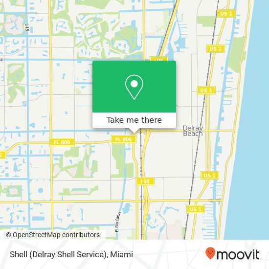 Shell (Delray Shell Service) map