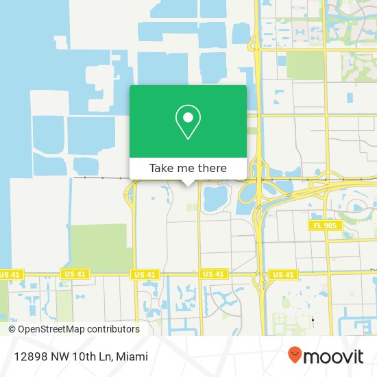 Mapa de 12898 NW 10th Ln