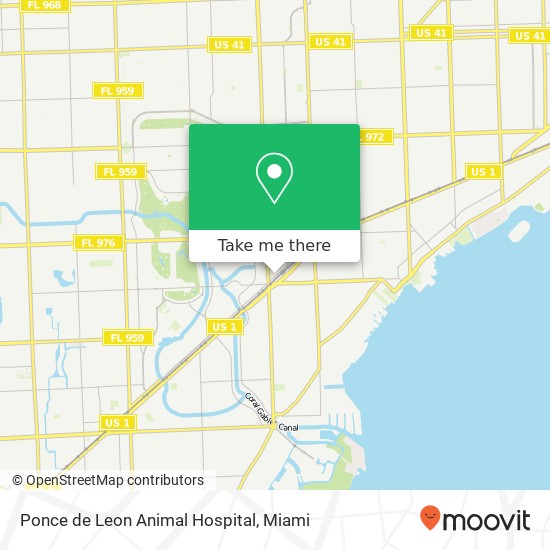 Ponce de Leon Animal Hospital map