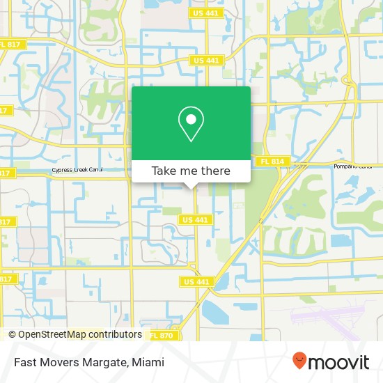 Mapa de Fast Movers Margate