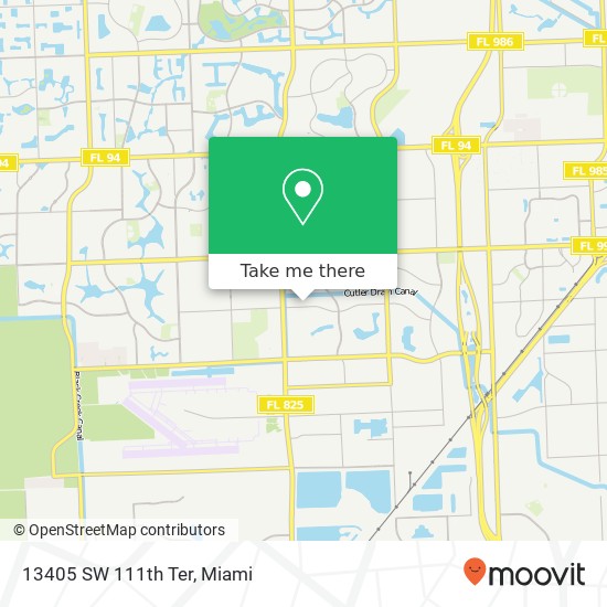 13405 SW 111th Ter map