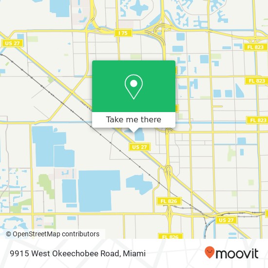 9915 West Okeechobee Road map