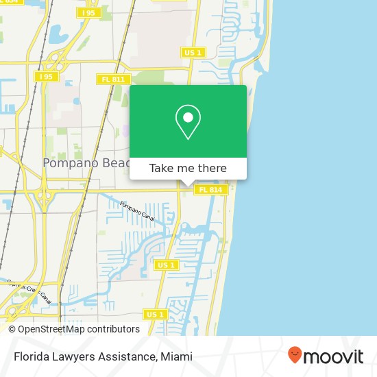 Florida Lawyers Assistance map