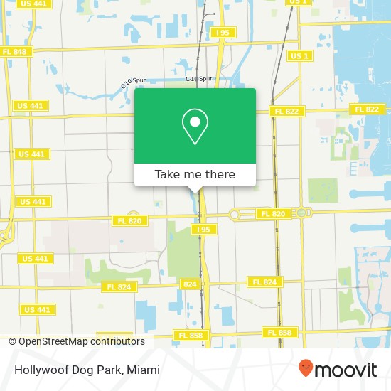 Mapa de Hollywoof Dog Park