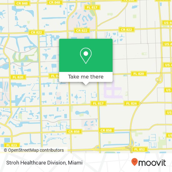 Stroh Healthcare Division map