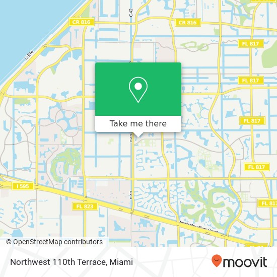 Northwest 110th Terrace map