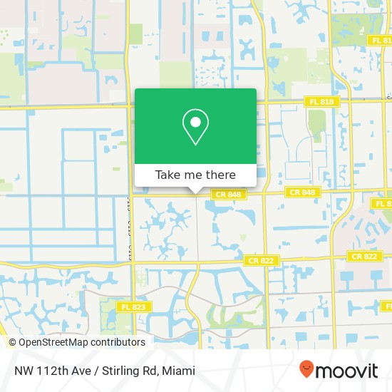 NW 112th Ave / Stirling Rd map