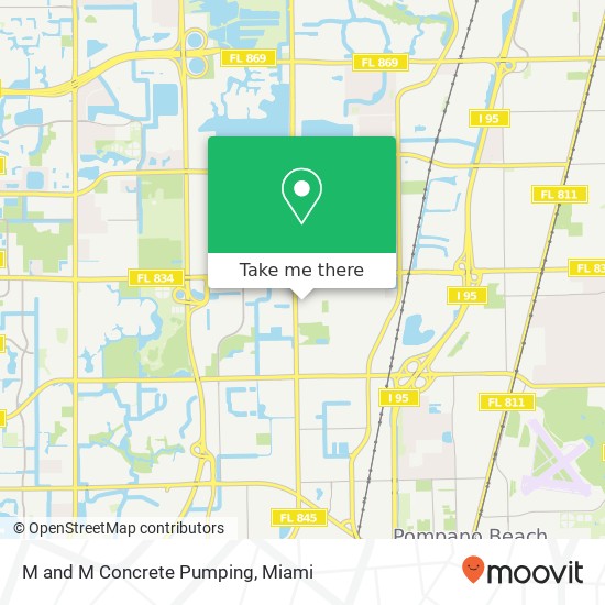 M and M Concrete Pumping map