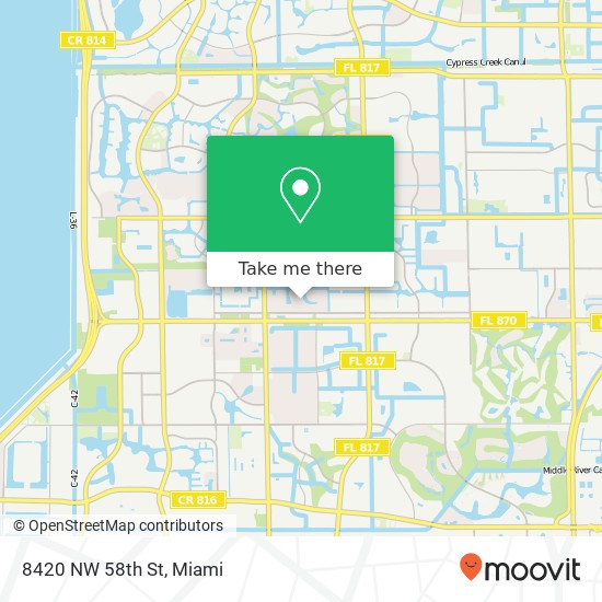 8420 NW 58th St map