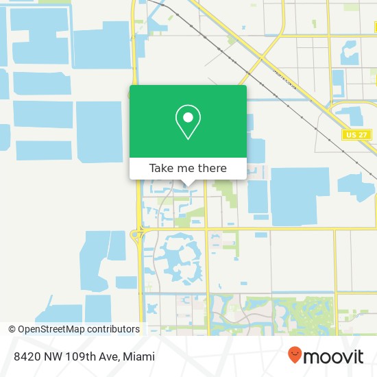 Mapa de 8420 NW 109th Ave