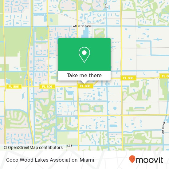 Mapa de Coco Wood Lakes Association