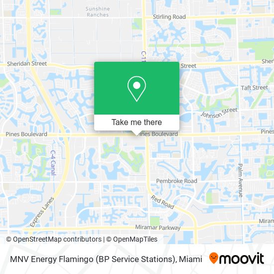 Mapa de MNV Energy Flamingo (BP Service Stations)