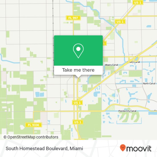 Mapa de South Homestead Boulevard