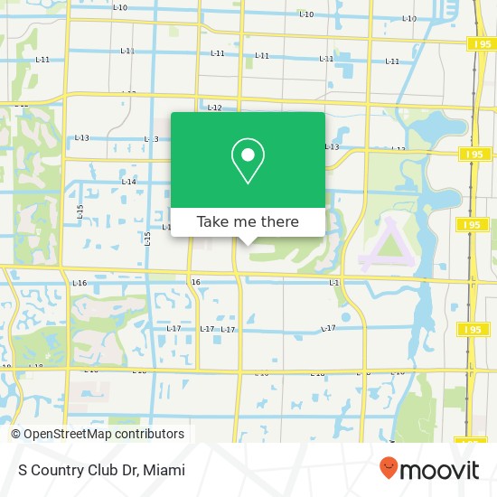 S Country Club Dr map