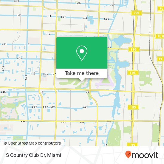 S Country Club Dr map