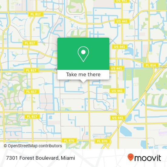 7301 Forest Boulevard map