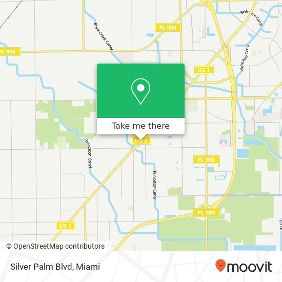 Silver Palm Blvd map