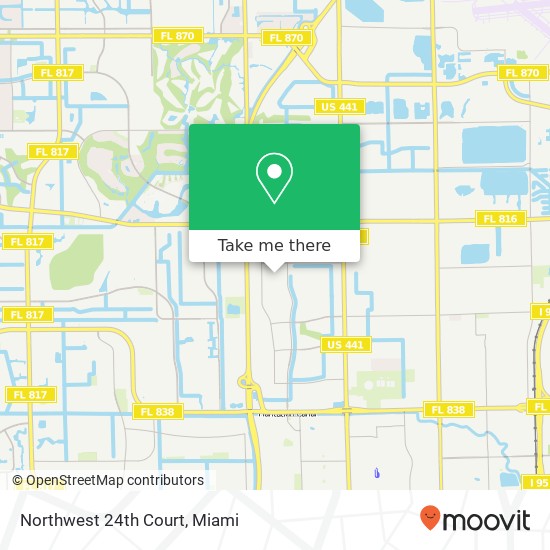 Mapa de Northwest 24th Court