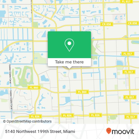 5140 Northwest 199th Street map