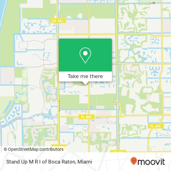 Stand Up M R I of Boca Raton map