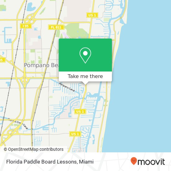 Florida Paddle Board Lessons map