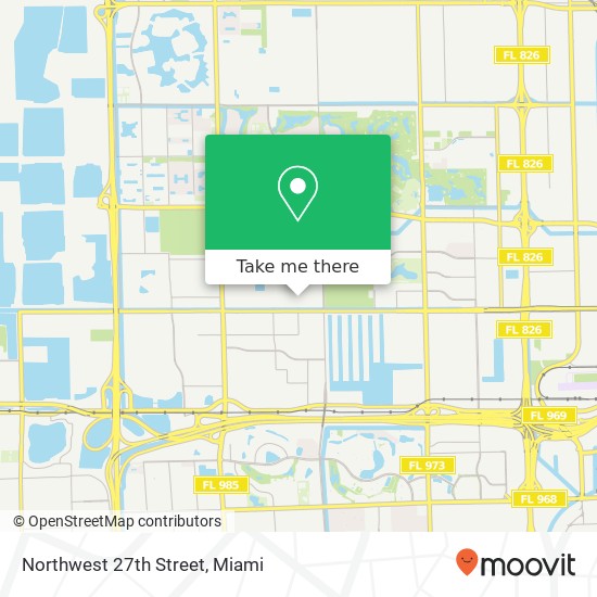 Northwest 27th Street map