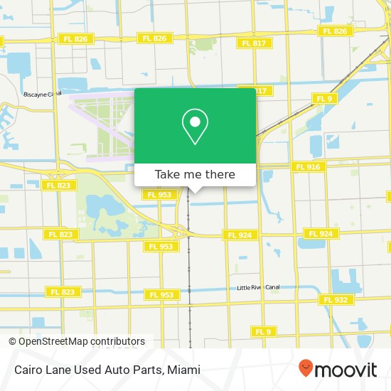 Cairo Lane Used Auto Parts map