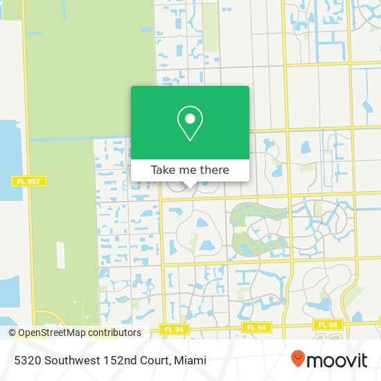 5320 Southwest 152nd Court map