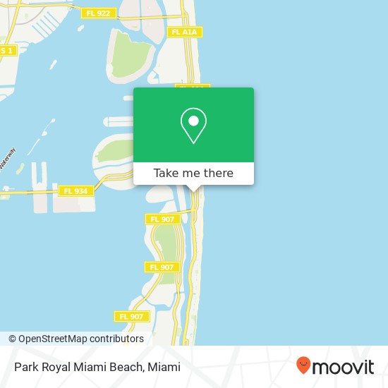 Park Royal Miami Beach map