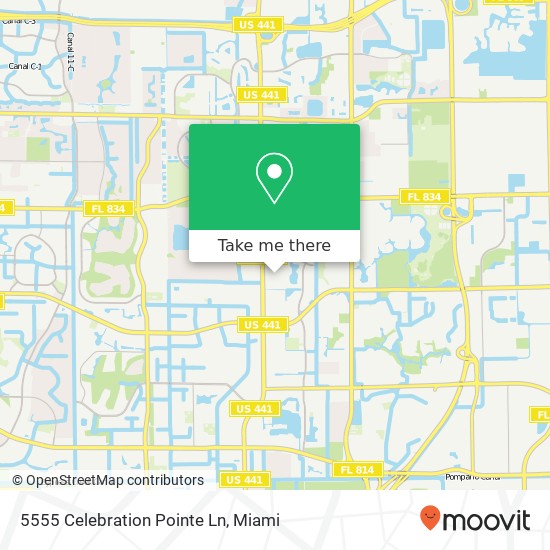 Mapa de 5555 Celebration Pointe Ln