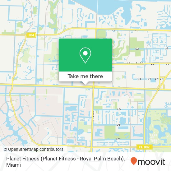 Mapa de Planet Fitness (Planet Fitness - Royal Palm Beach)