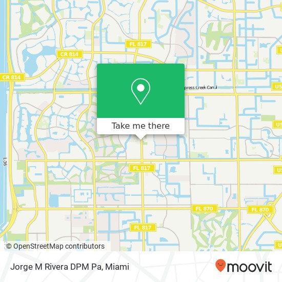 Jorge M Rivera DPM Pa map