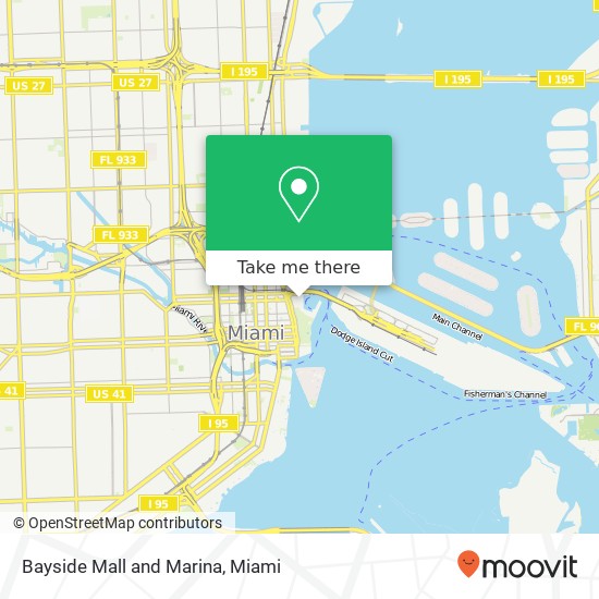 Bayside Mall and Marina map