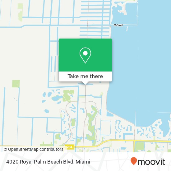 Mapa de 4020 Royal Palm Beach Blvd
