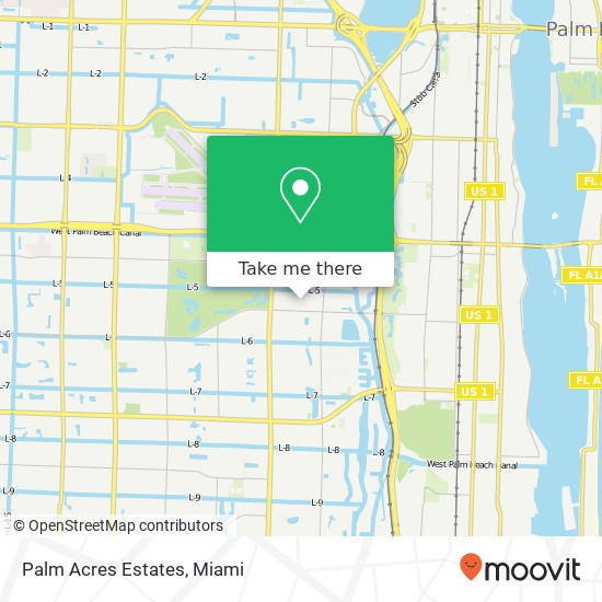 Mapa de Palm Acres Estates