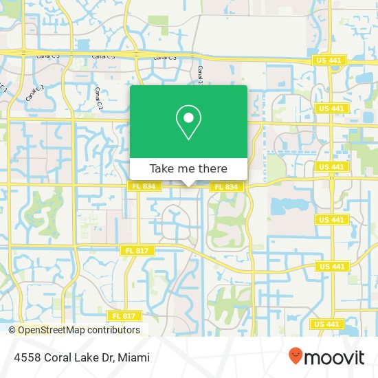 Mapa de 4558 Coral Lake Dr