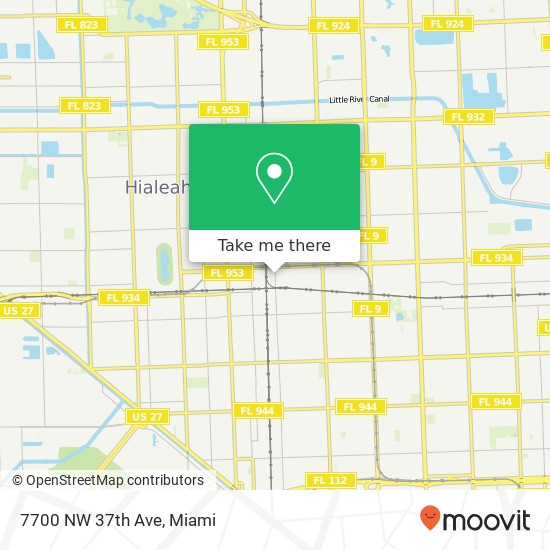 Mapa de 7700 NW 37th Ave