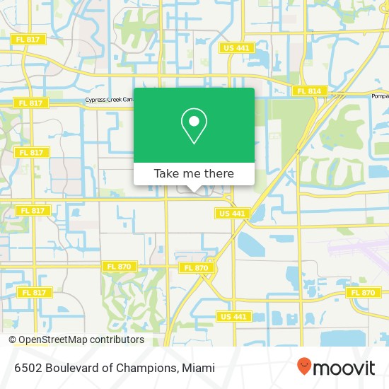 6502 Boulevard of Champions map